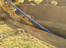 38.	Verlegung der Löschwasserleitung Frankenfelder Weg im Fräsverfahren, Gernsheim OT Allmendfeld (2016)