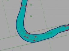 Radien-Kontrolle bei der Planung mittels Schleppkurve (2017)
